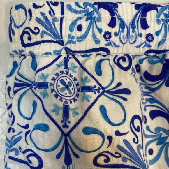 Hill House Unisex sz L The Leo Short Blue Mosaic - Picture 6 of 11